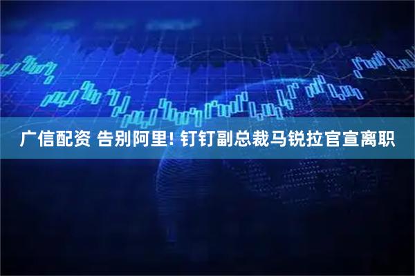 广信配资 告别阿里! 钉钉副总裁马锐拉官宣离职