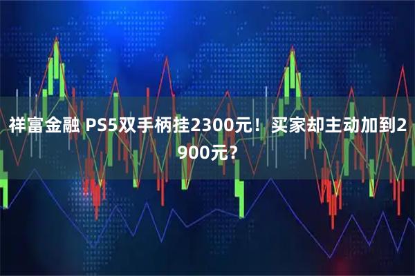 祥富金融 PS5双手柄挂2300元！买家却主动加到2900元？